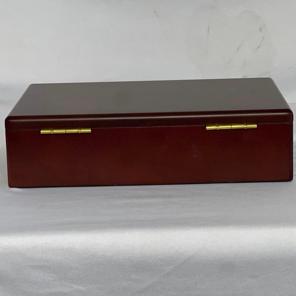 New Without Tags Golfer 3 Stopper Redwood Stained Presentation box 19th Hole - Picture 6 of 10